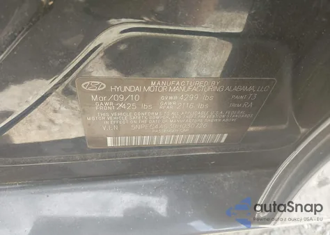 2011 Hyundai Sonata Se z USA, uszkodzony, nr VIN 5NPEC4AC3BH030726